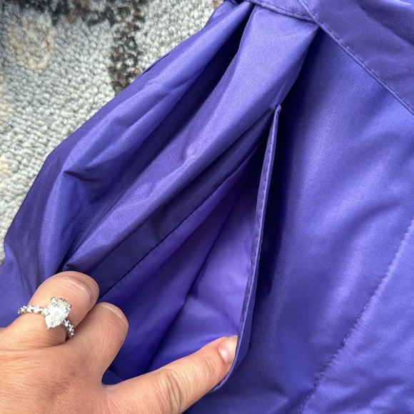 Vintage Rebecca Lynn Trench Coat Purple 14 - Picture 3 of 7